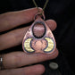 Copper Planchette with Clear Quartz Necklace