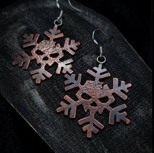 Skullflake Dangle Earrings
