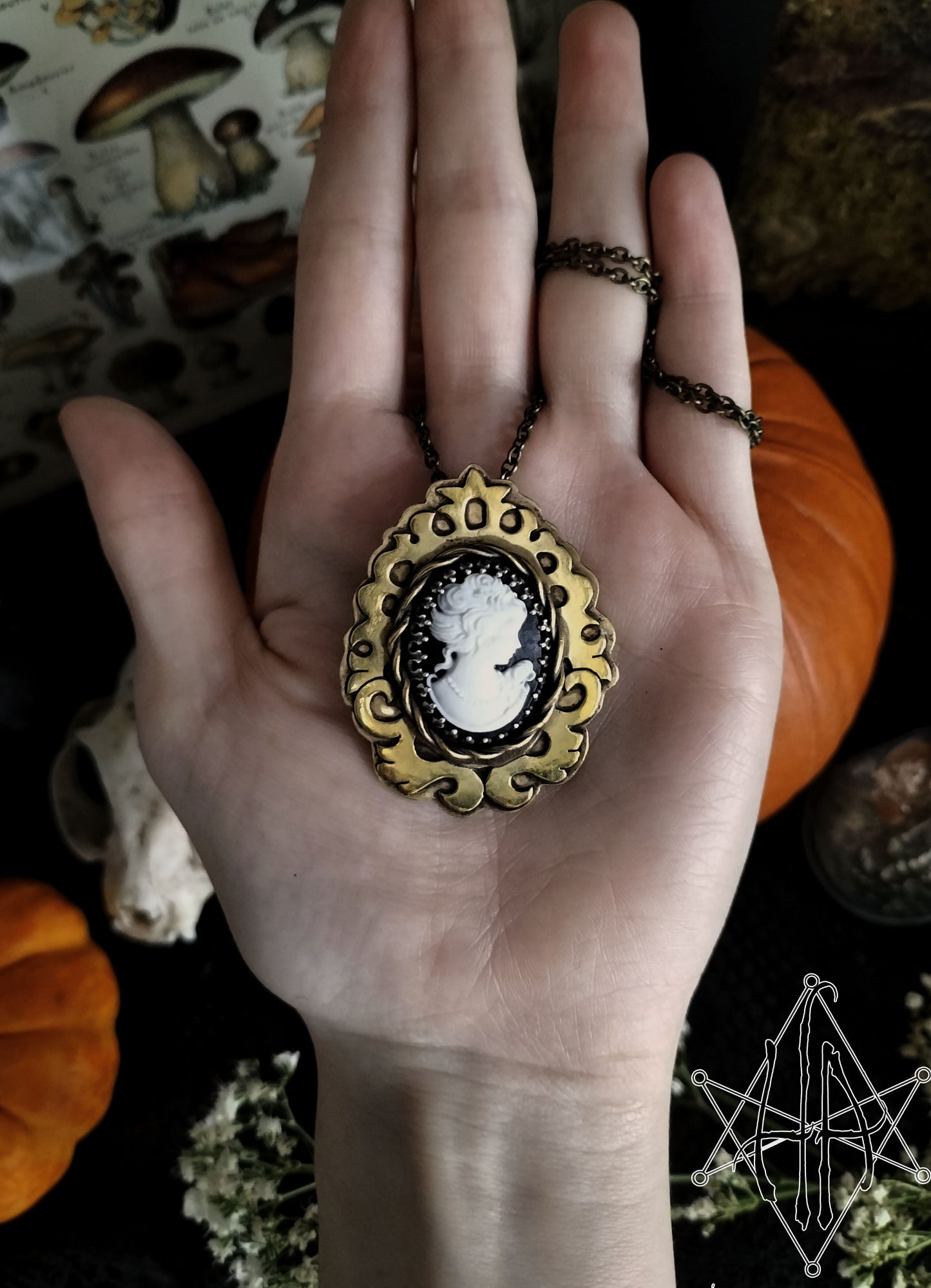 Victorian Style Cameo Necklace