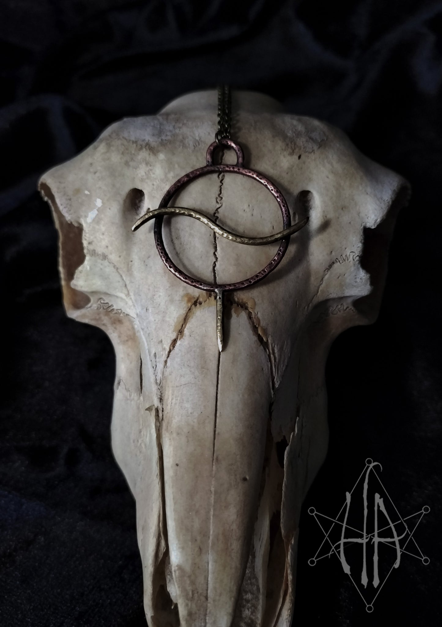 Sacred Occult Elemental Circle Necklace