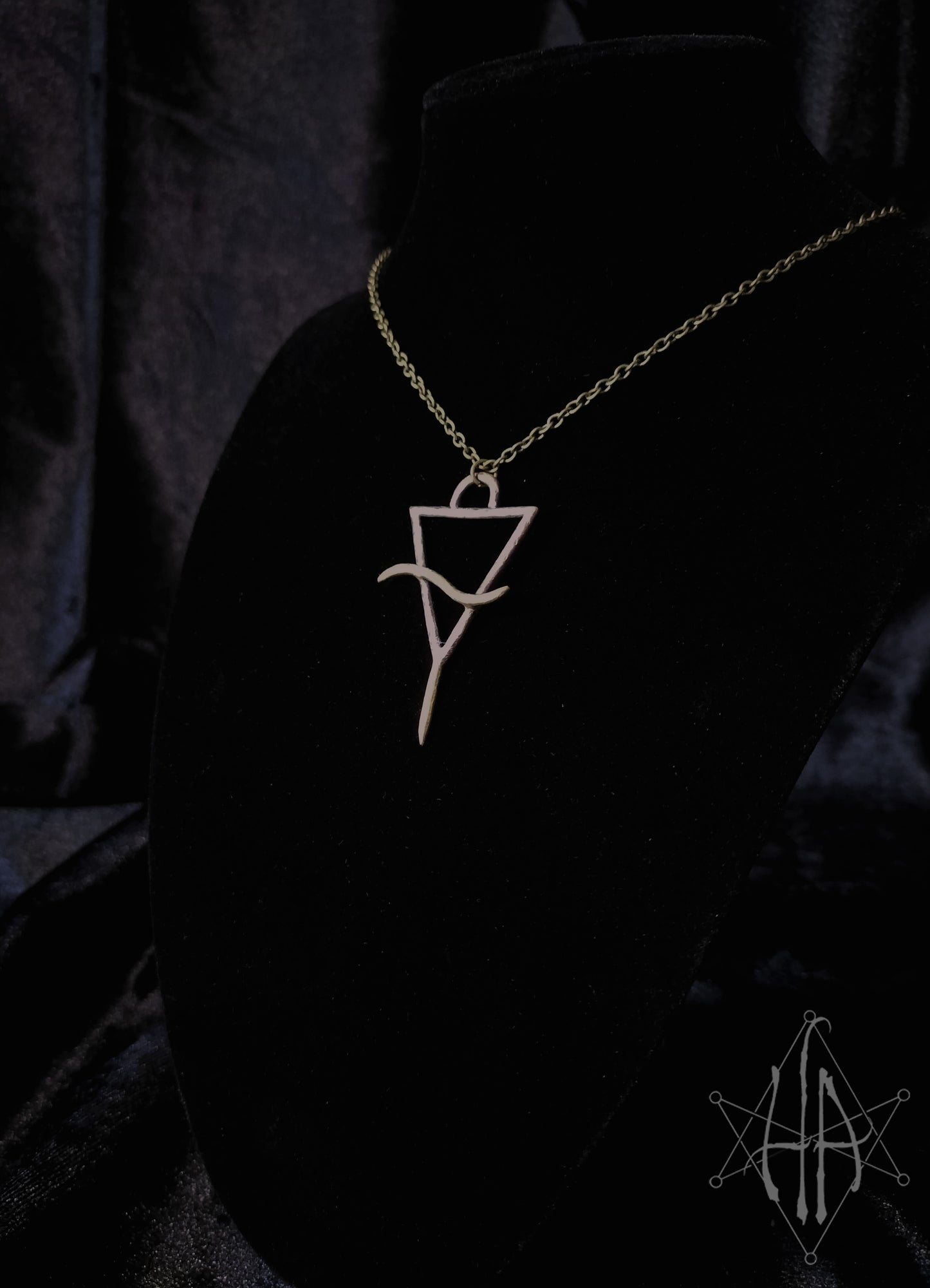 Sacred Occult Triangle Elemental Necklace