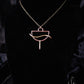 Sacred Occult Half Moon Elemental Necklace