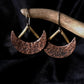 Sacred Occult Crescent Moon Earrings