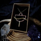 Sacred Occult Half Moon Elemental Necklace