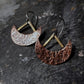 Sacred Occult Crescent Moon Earrings